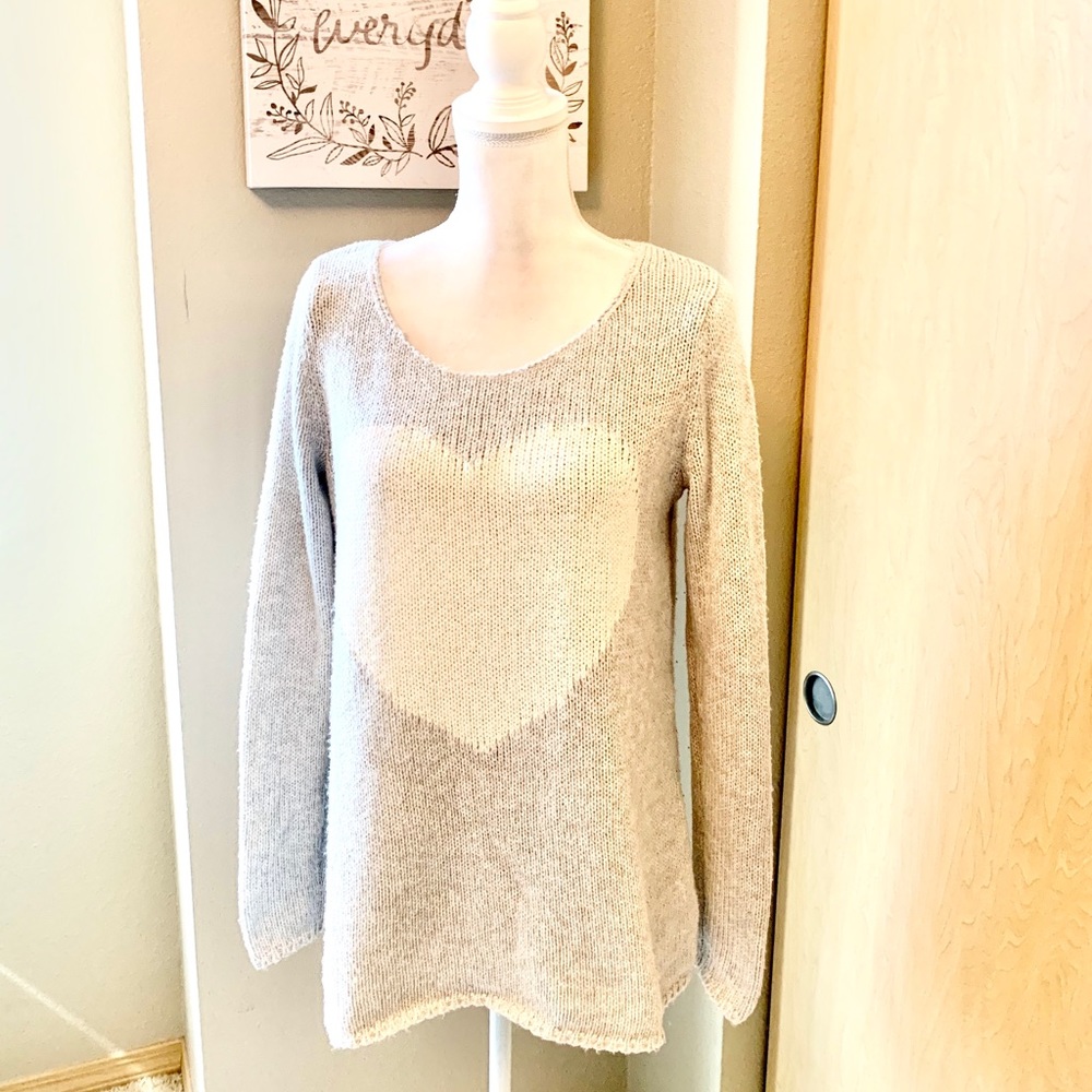 Light Gray ❤️ Long Sleeves Sweater